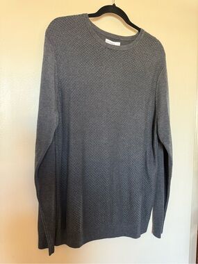 NWT Calibrate Men’s Silk Blend Charcoal Sweater in Large From Nordstrom